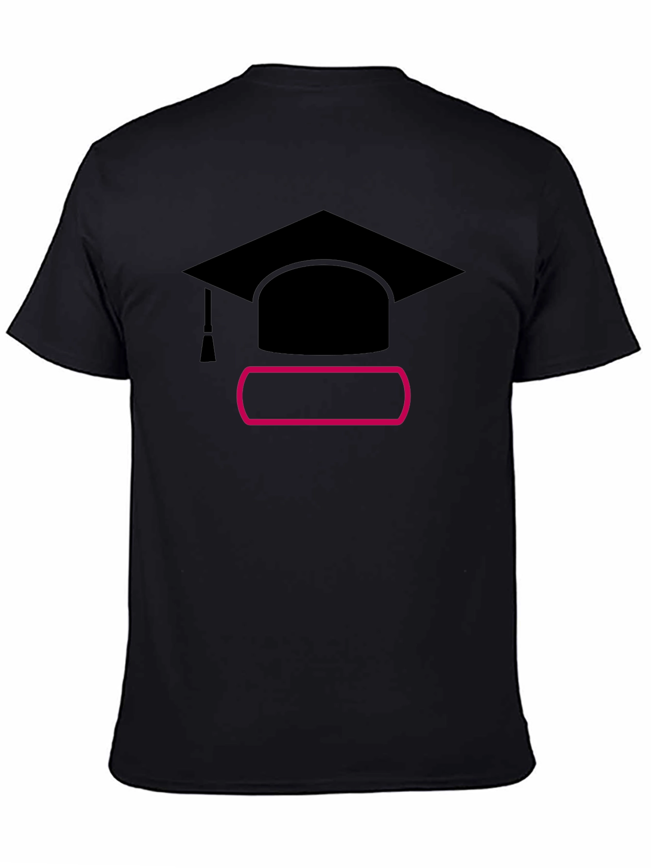 Graduation Cap Graphic T-Shirt - Unisex Black Tee