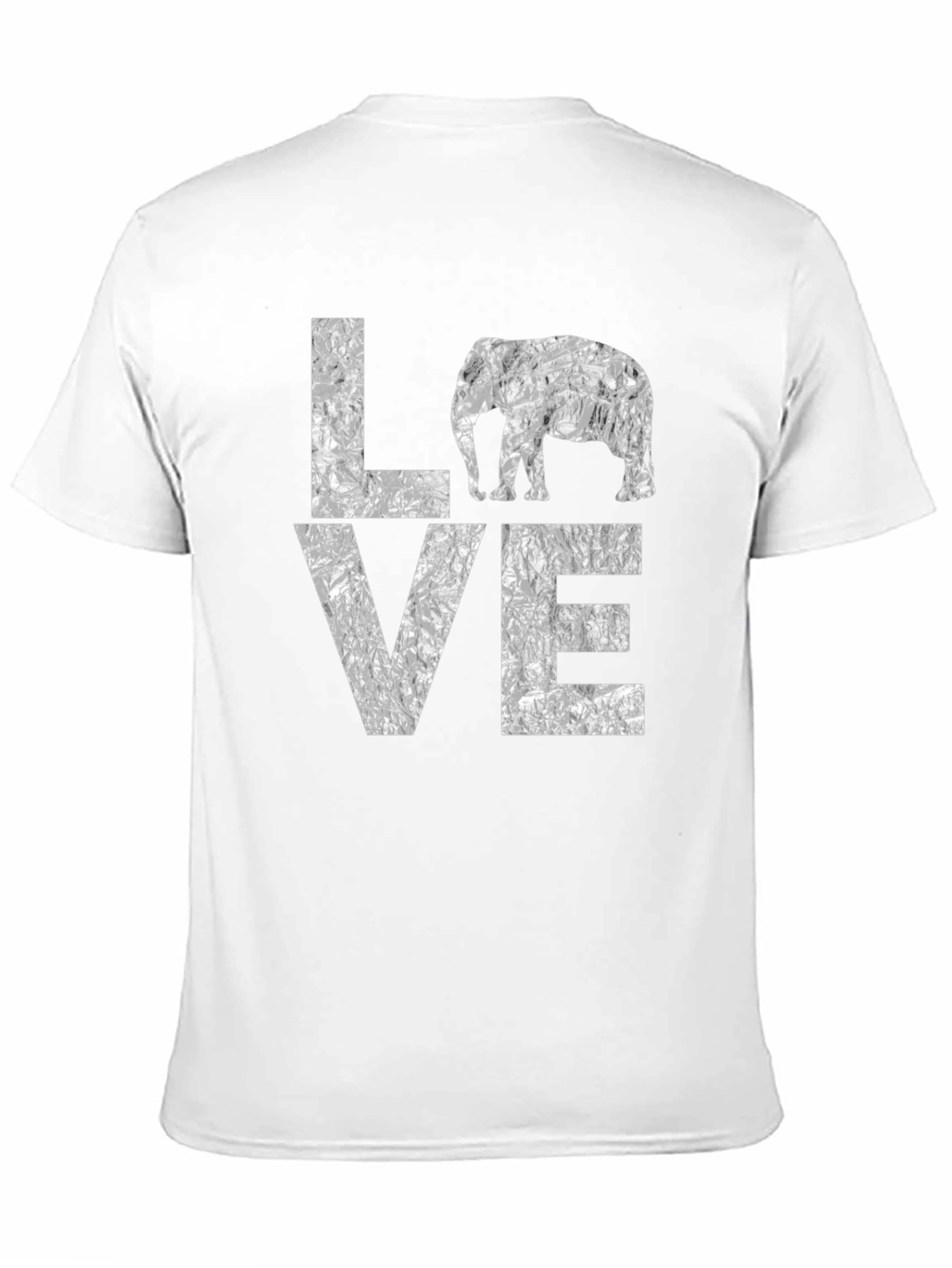 LOVE Elephant Graphic T-Shirt - Black