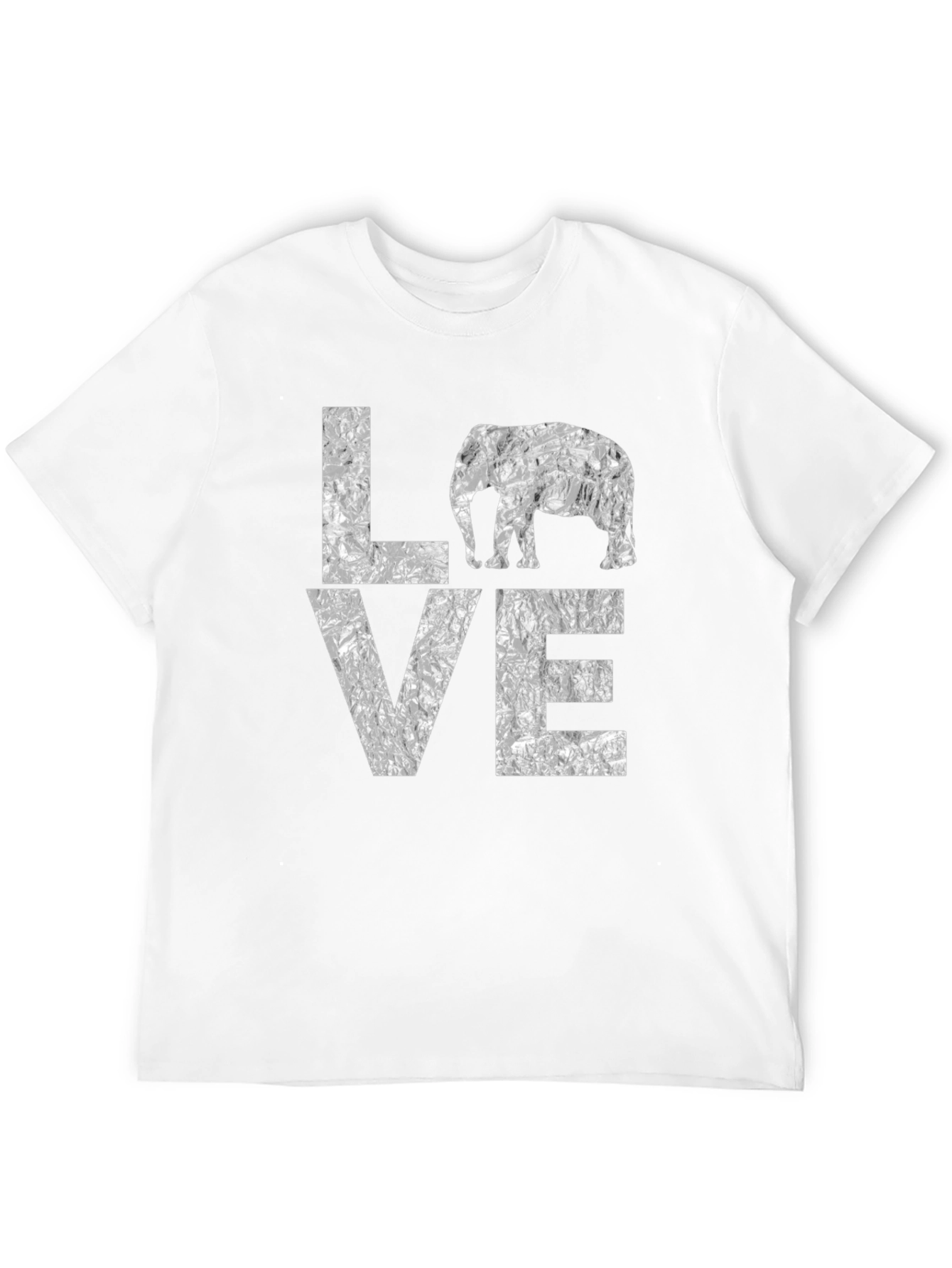 LOVE Elephant Graphic T-Shirt - Black