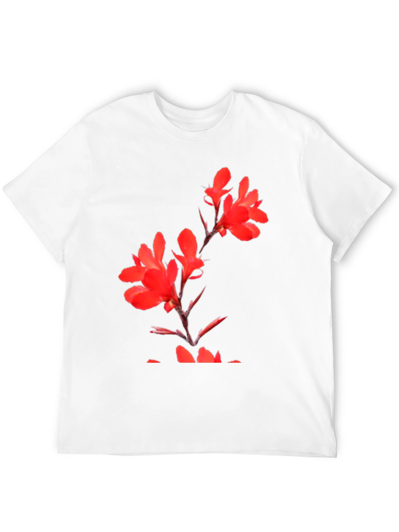 Floral Print Black T-Shirt