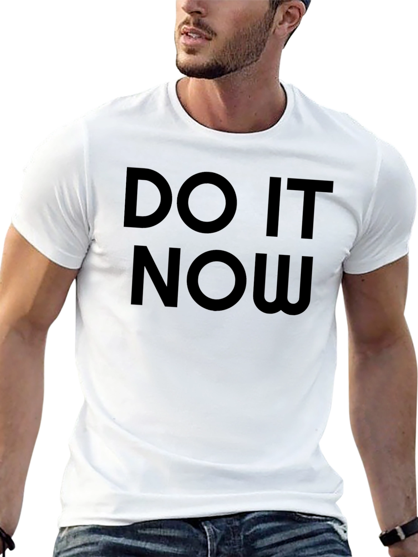 Do It Now Black Graphic Tee