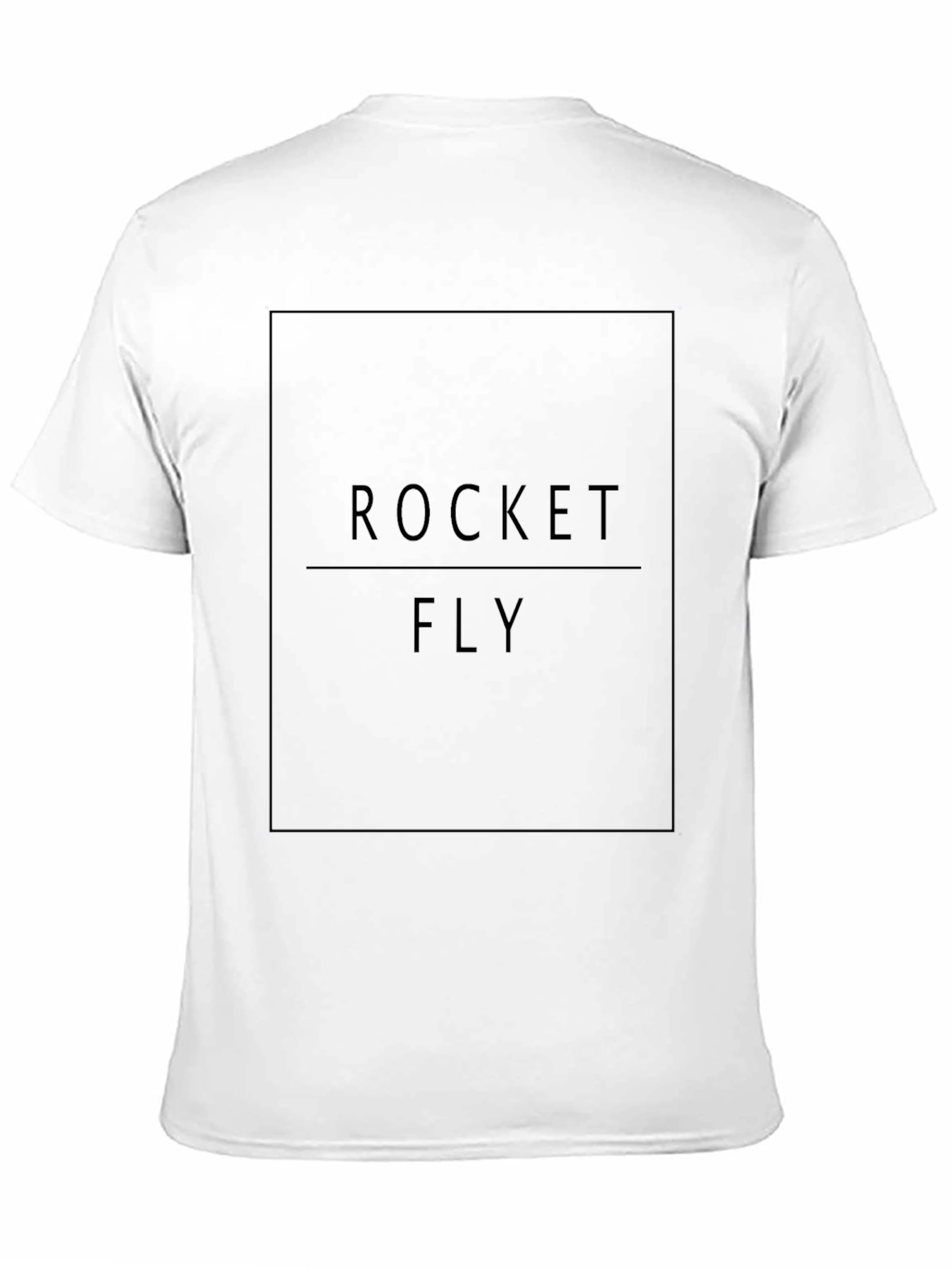 Rocket Fly Graphic Black T-Shirt