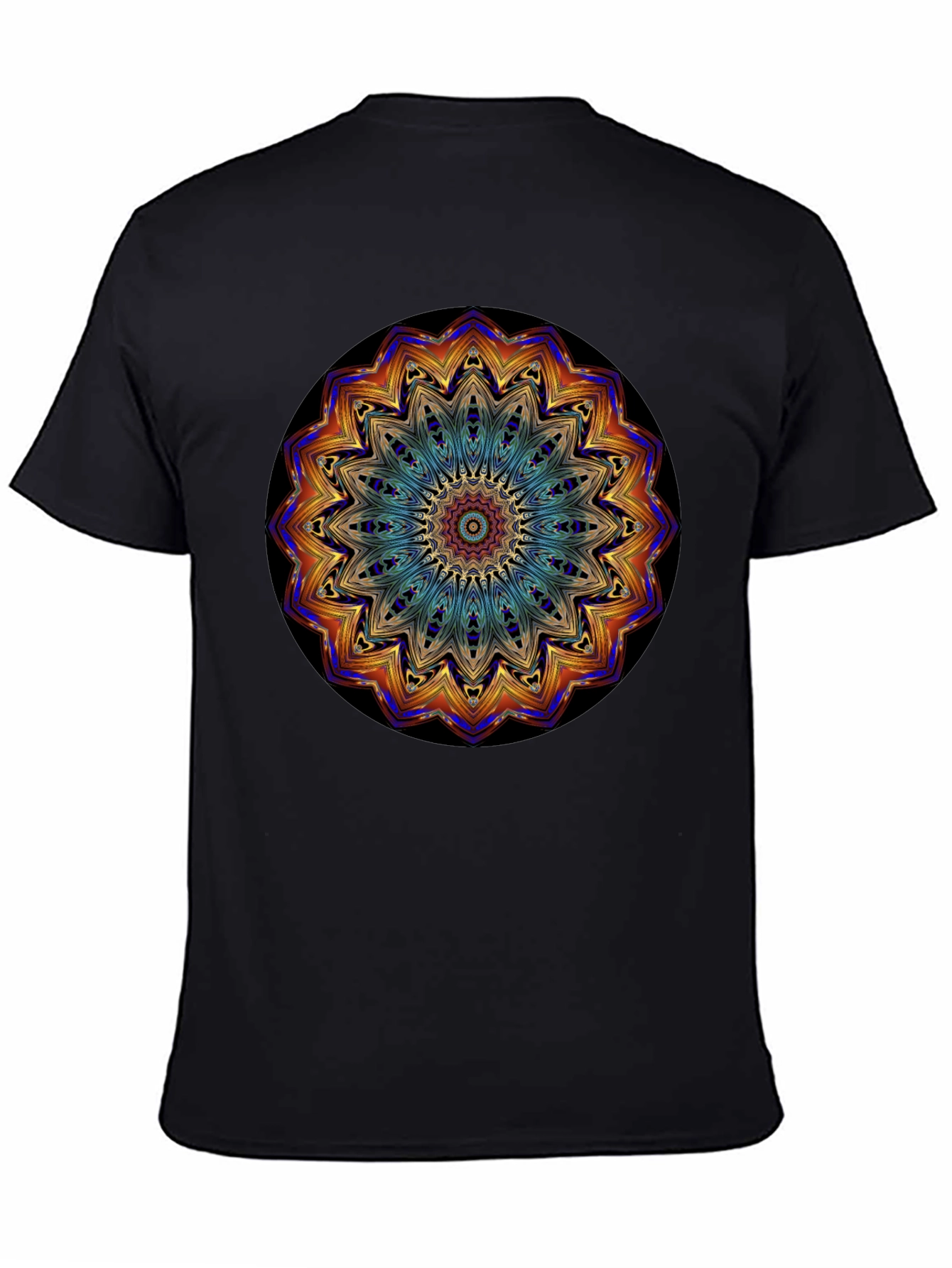 Mandala Art Black T-Shirt