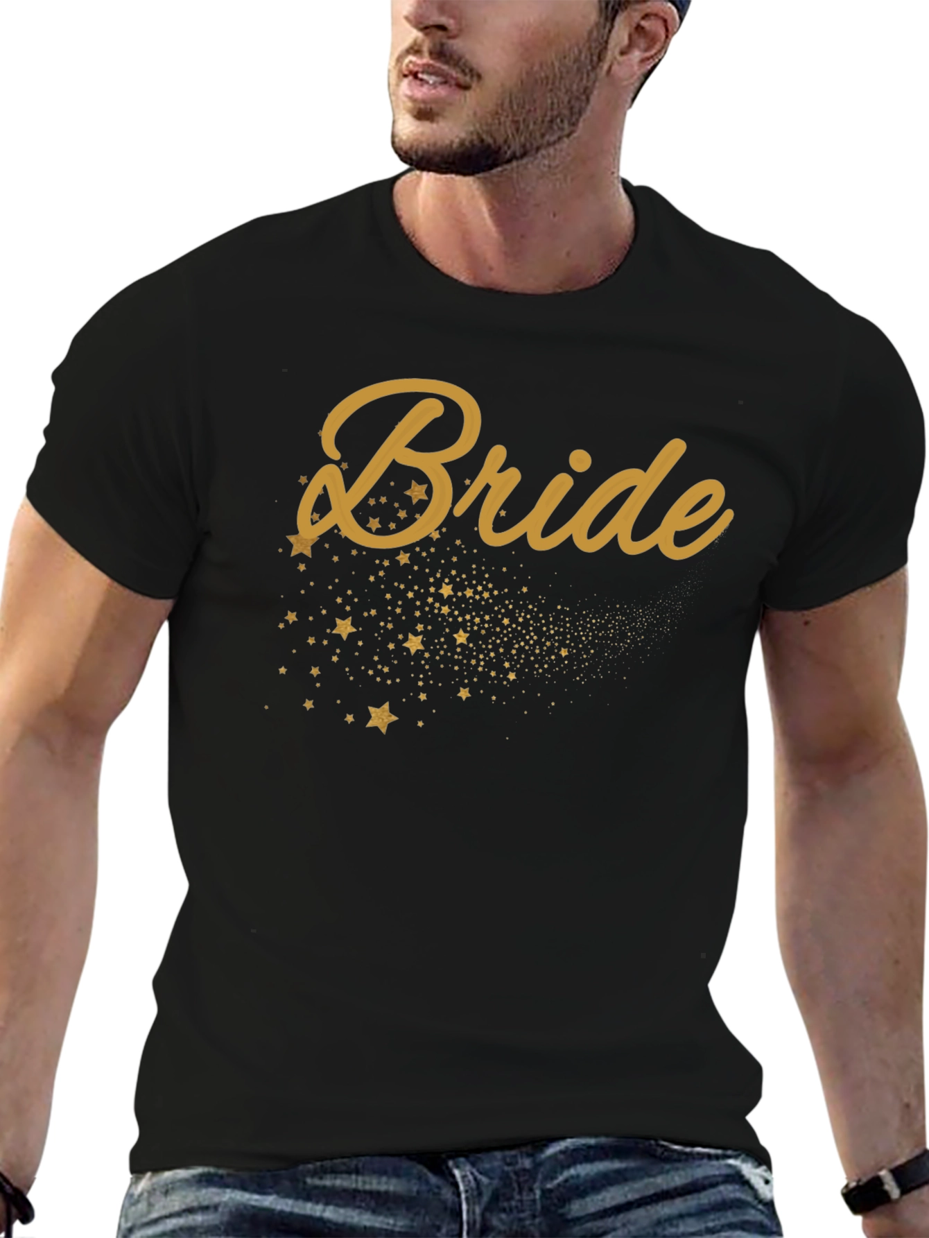 Bride T-Shirt with Star Design - Wedding Party Tee