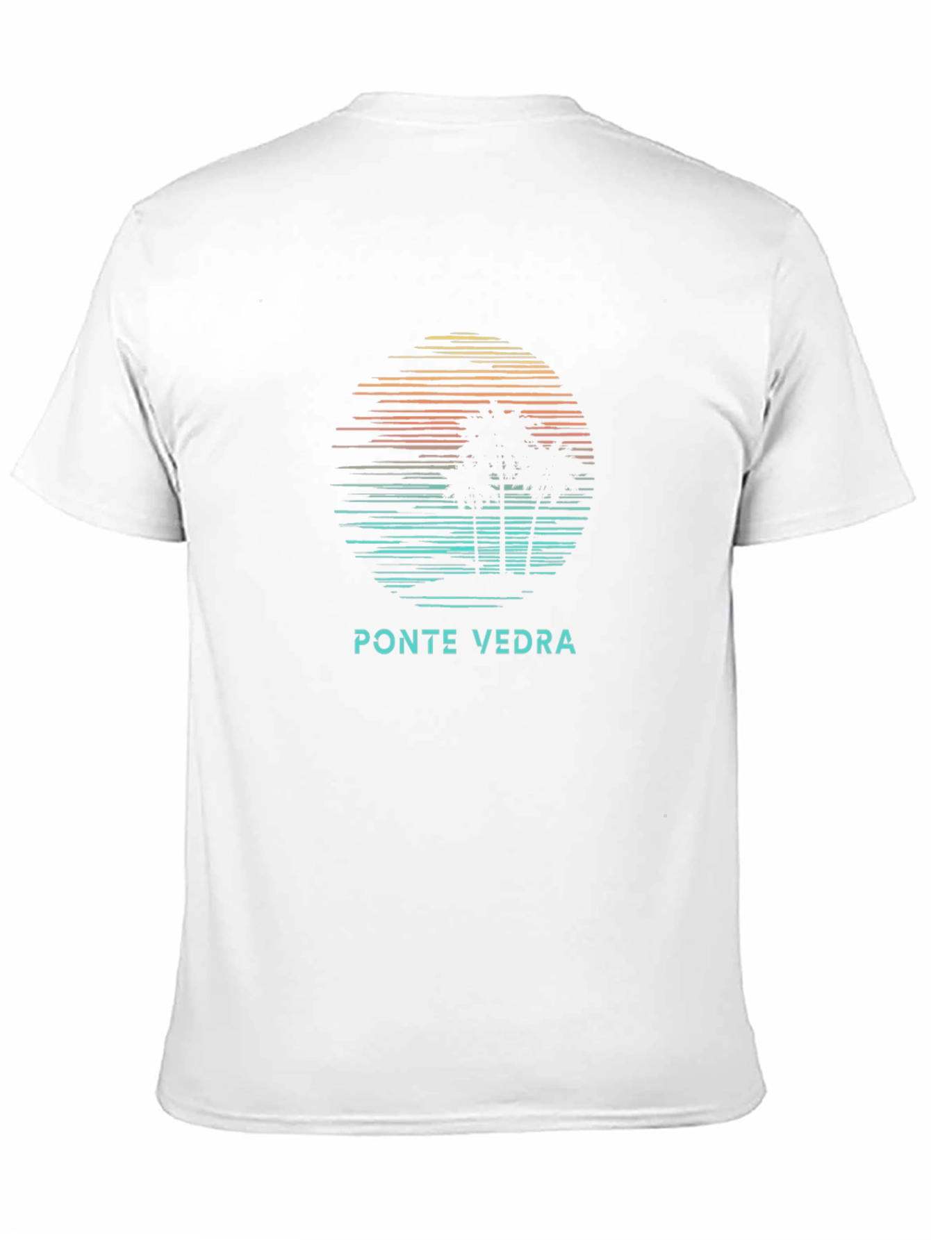 Ponte Vedra Palm Tree Sunset Graphic Tee