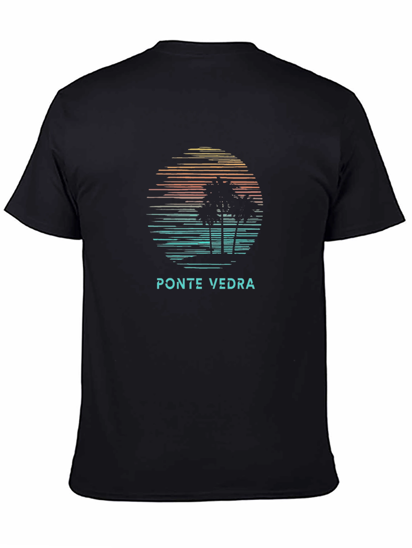 Ponte Vedra Palm Tree Sunset Graphic Tee
