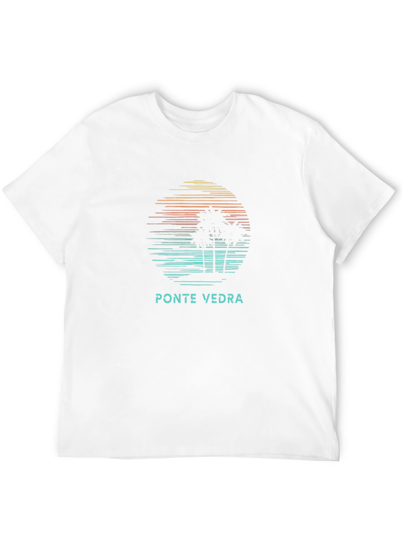 Ponte Vedra Palm Tree Sunset Graphic Tee