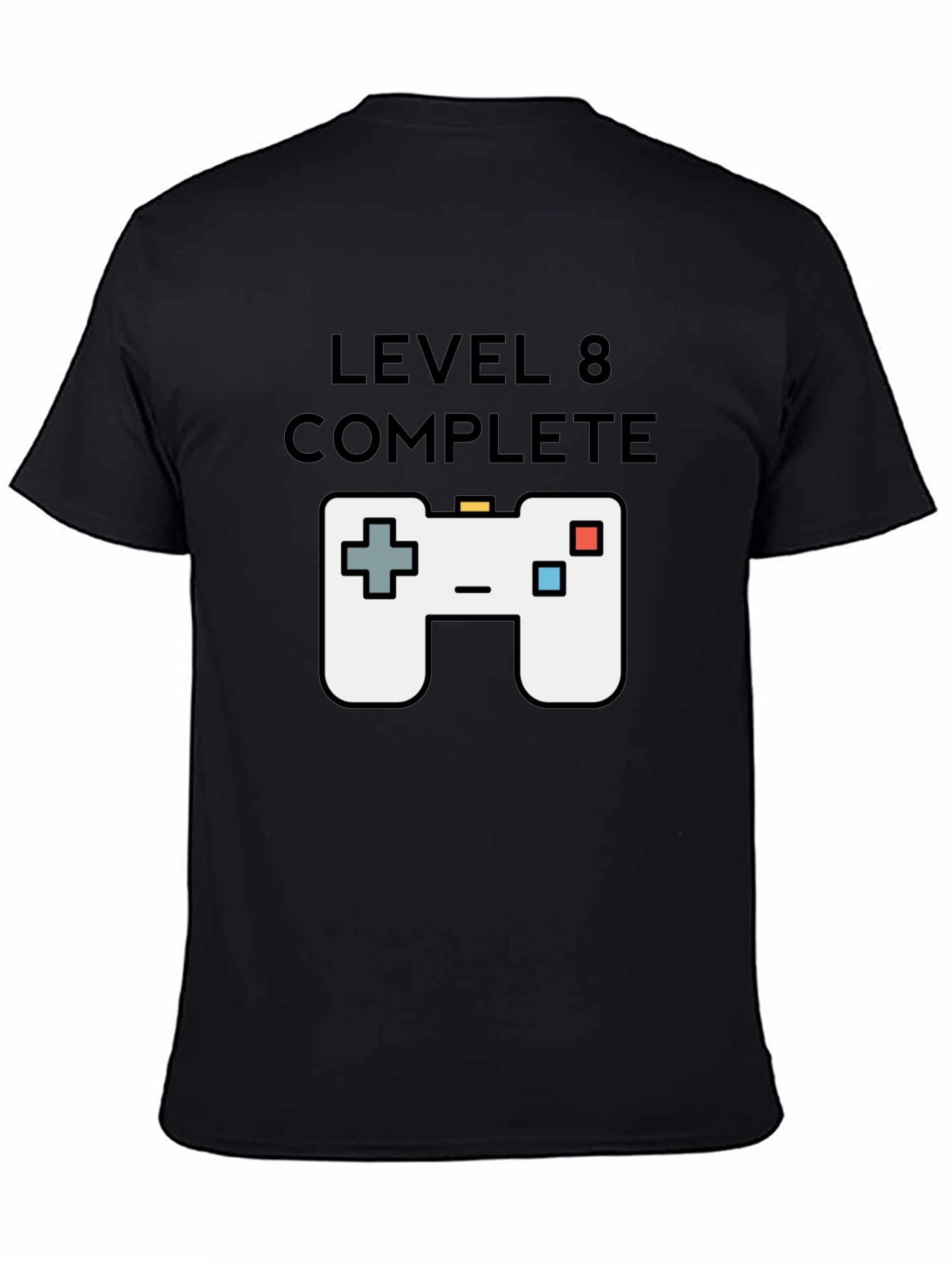 Level 8 Complete Gamer T-Shirt - Black