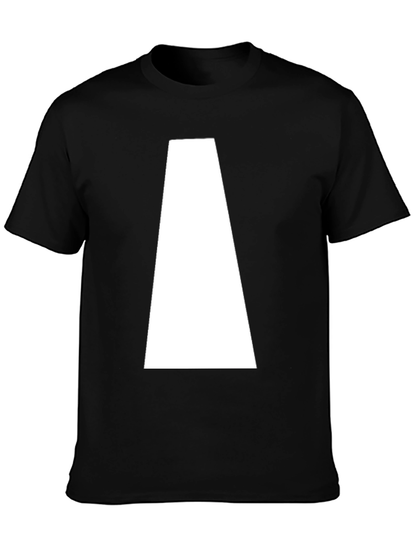 Geometric Graphic Tee - Black