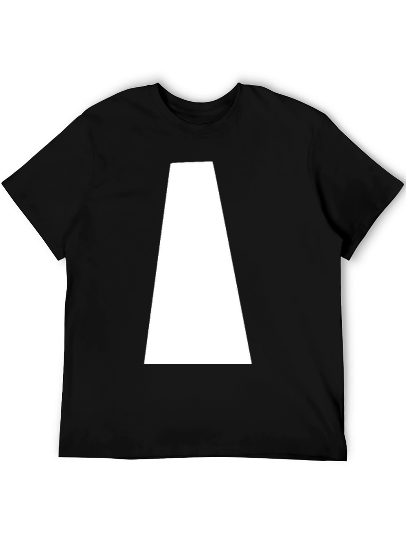 Geometric Graphic Tee - Black