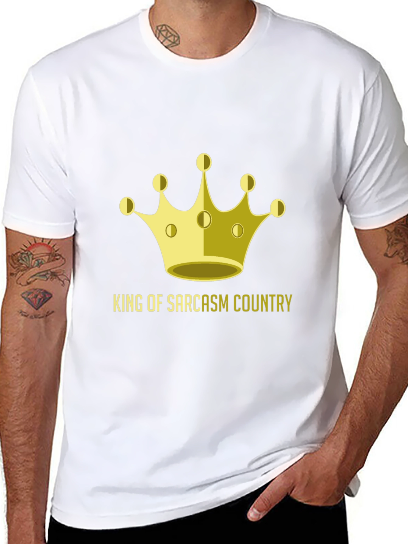 King of Sarcasm Country Graphic T-Shirt