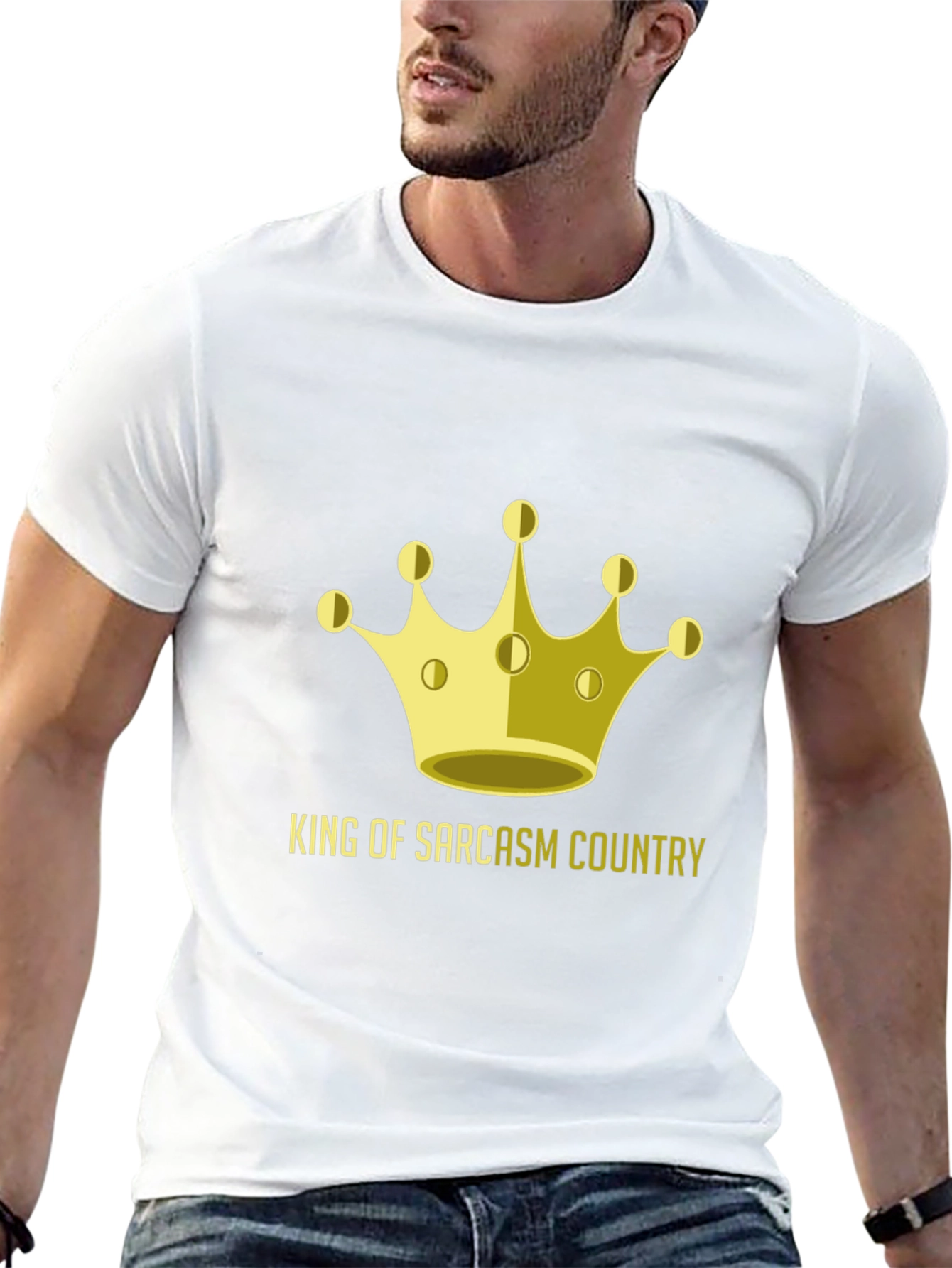 King of Sarcasm Country Graphic T-Shirt