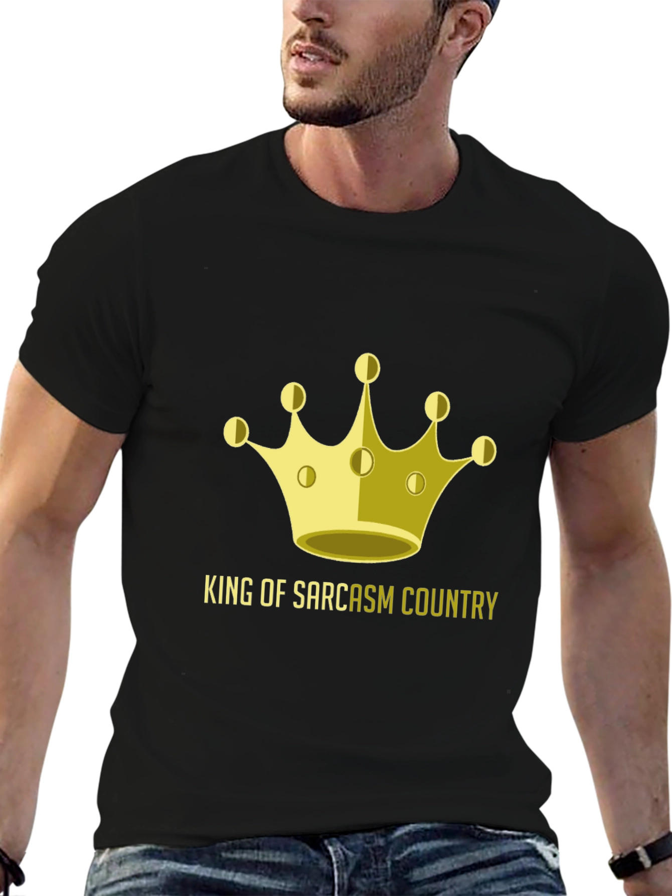 King of Sarcasm Country Graphic T-Shirt