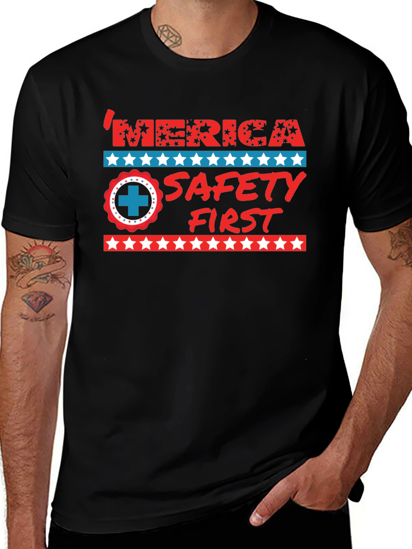 Patriotic Safety First T-Shirt