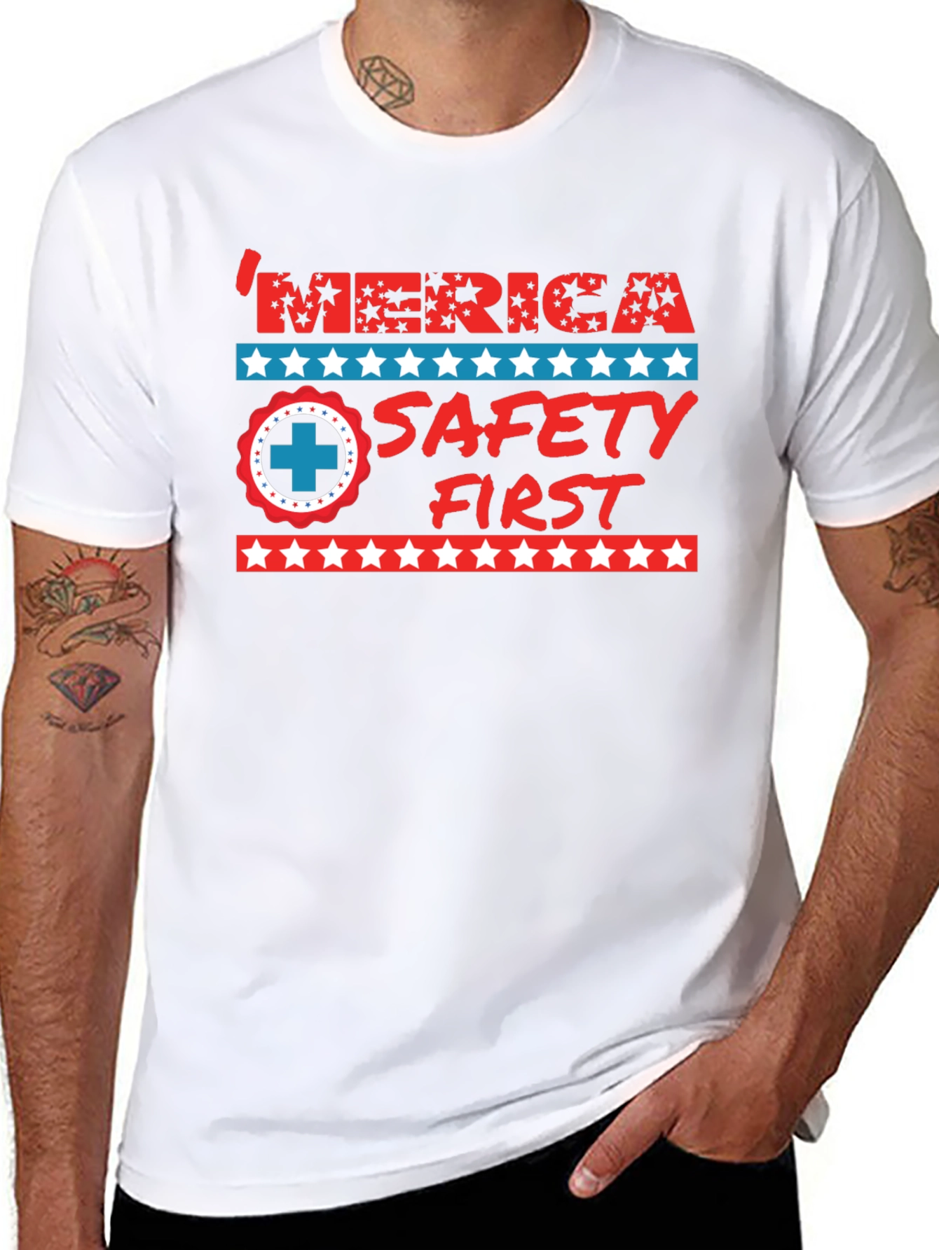 Patriotic Safety First T-Shirt