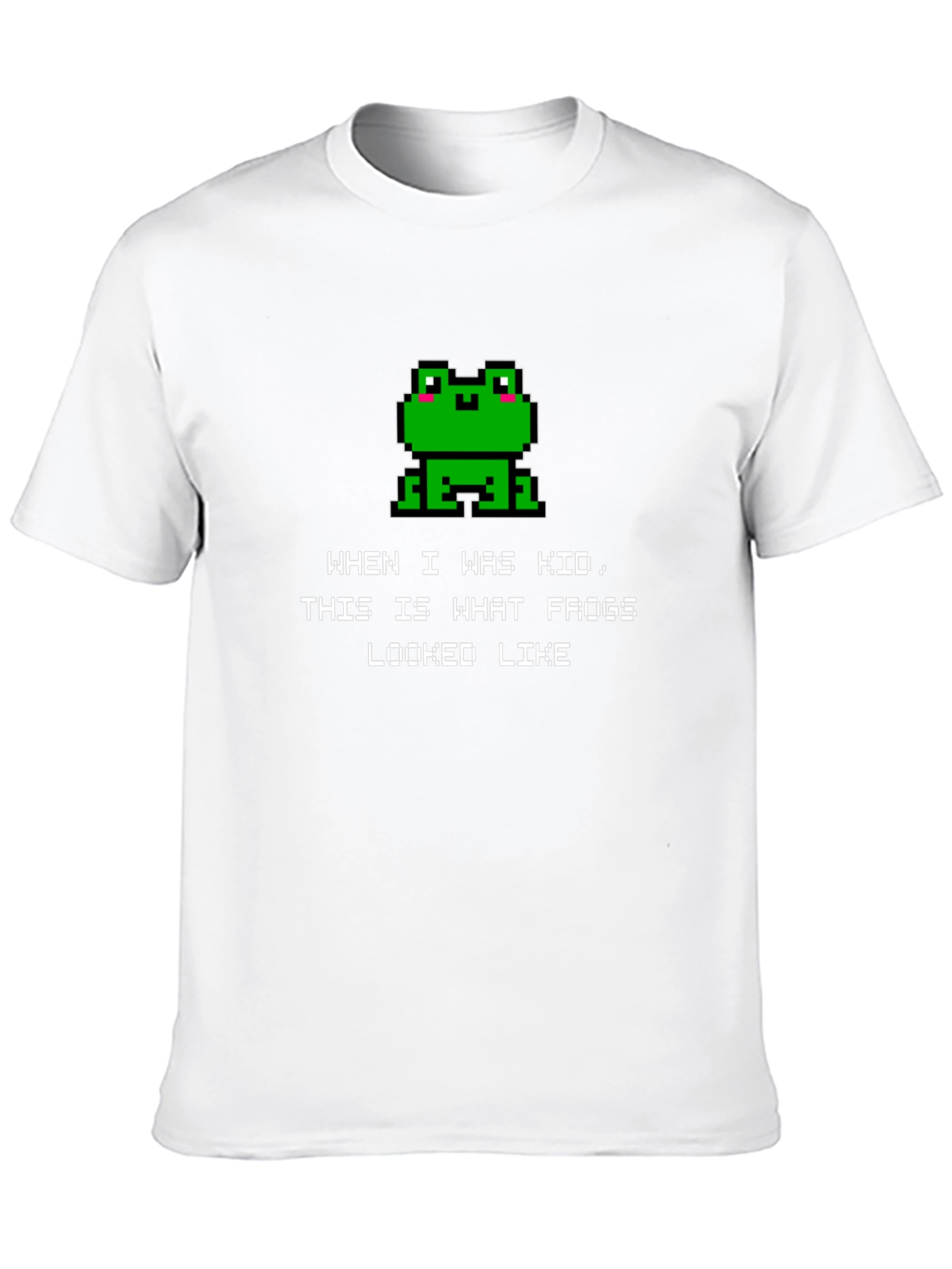 Retro Frog Pixel Art T-Shirt - Gamer Style