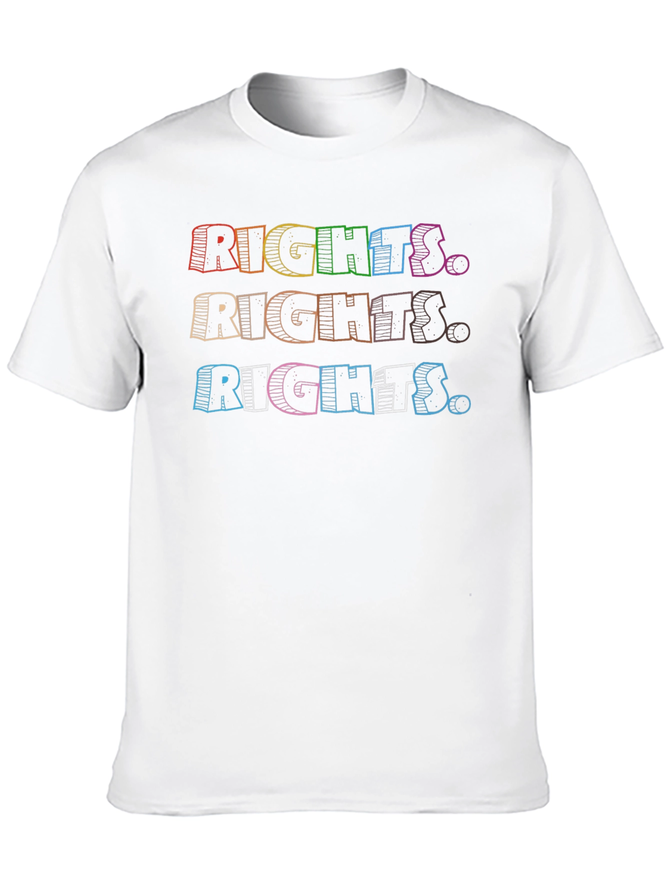 Rights T-Shirt Equality Rainbow Graphic Tee