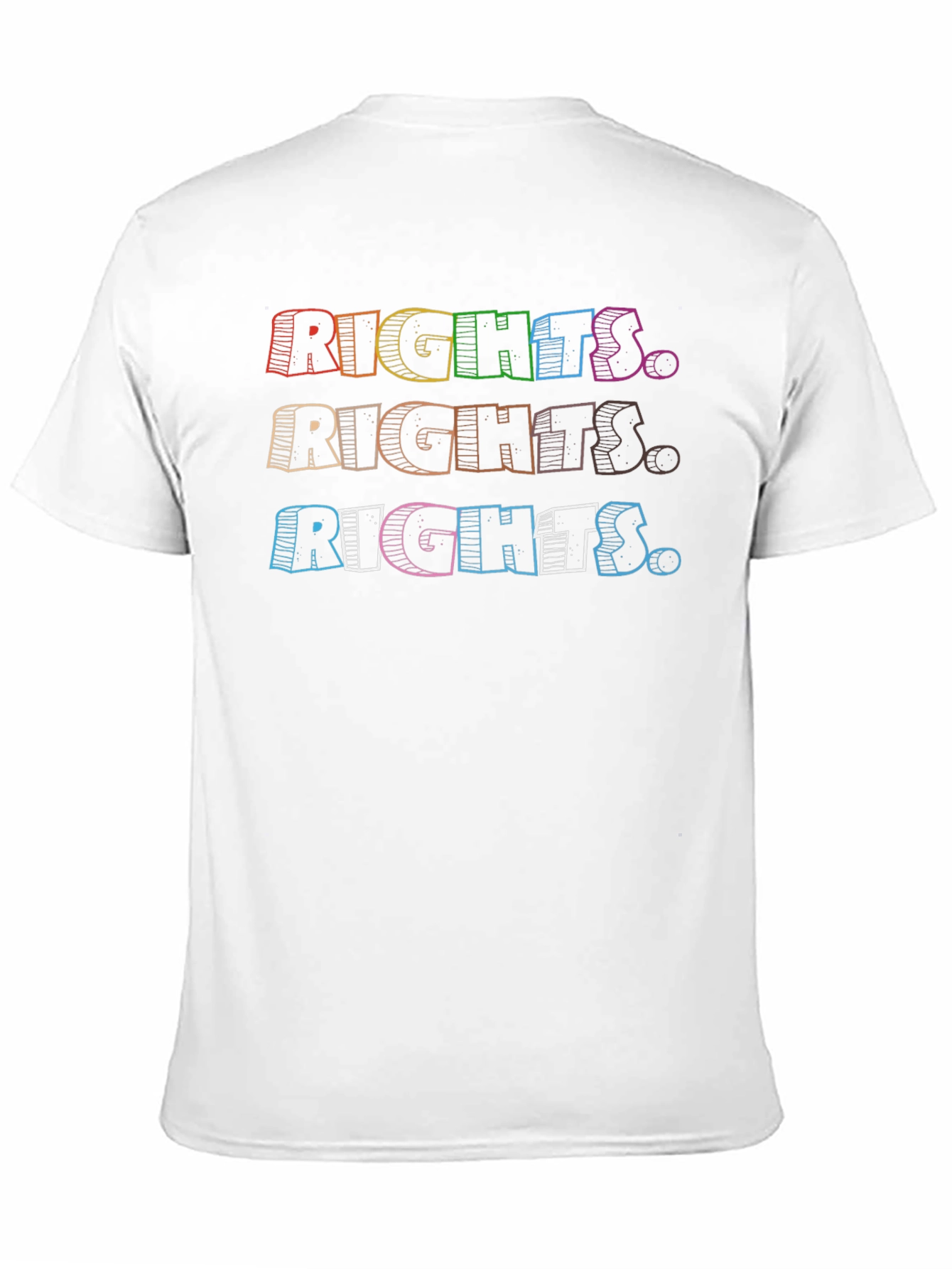 Rights T-Shirt Equality Rainbow Graphic Tee