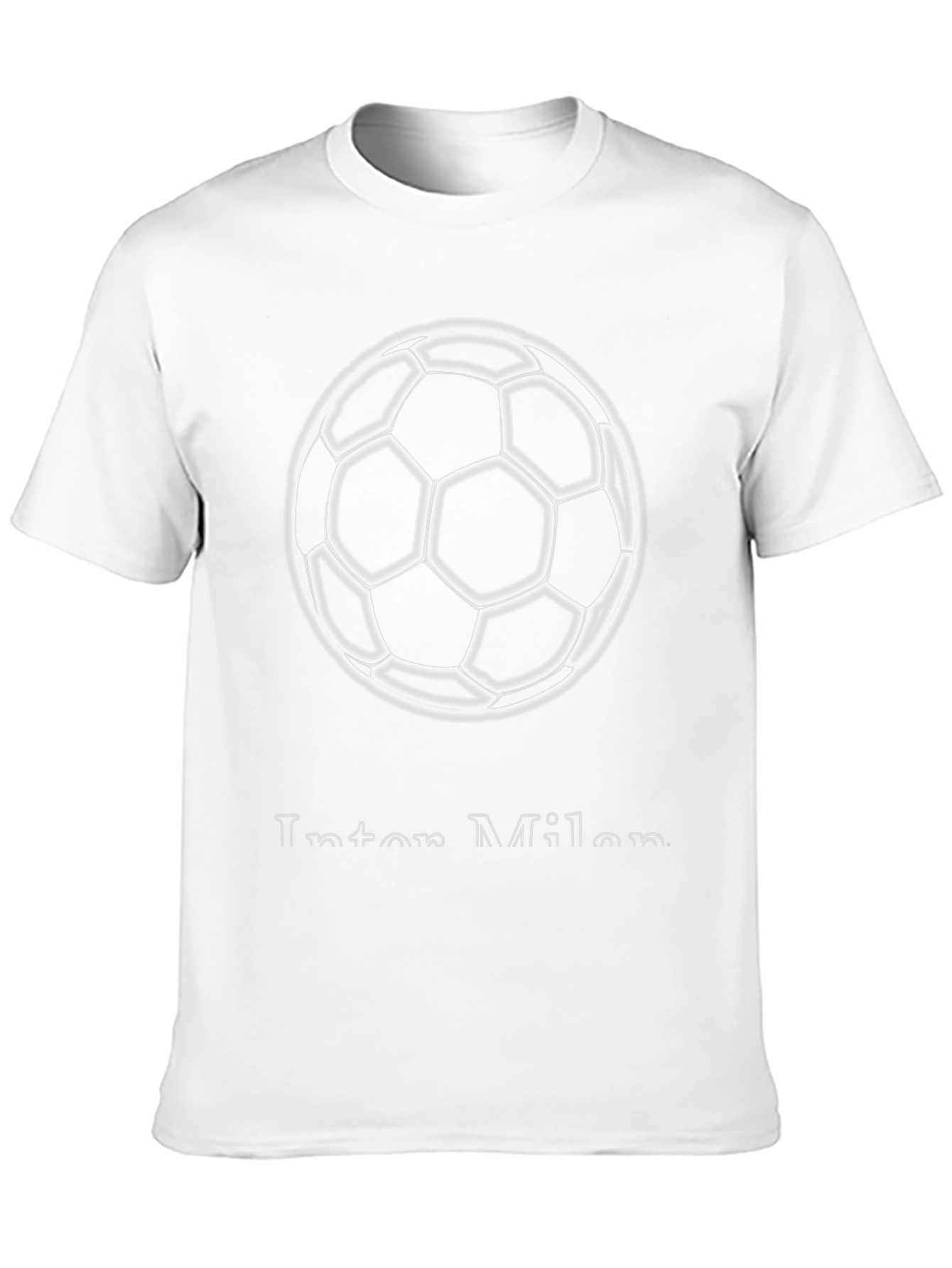 Inter Milan Soccer Ball Graphic T-Shirt