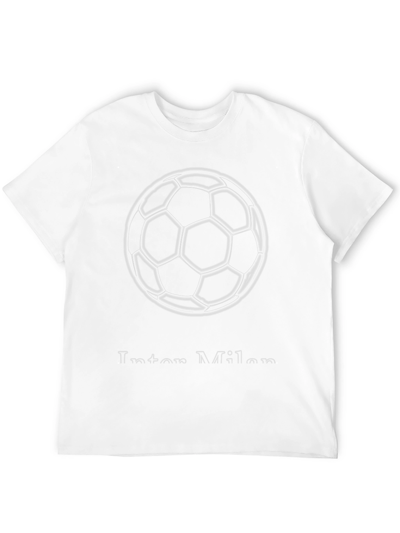 Inter Milan Soccer Ball Graphic T-Shirt