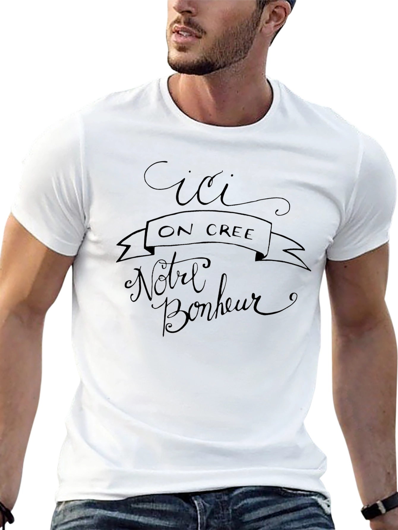Cici On Cree T-Shirt - French Slogan Tee