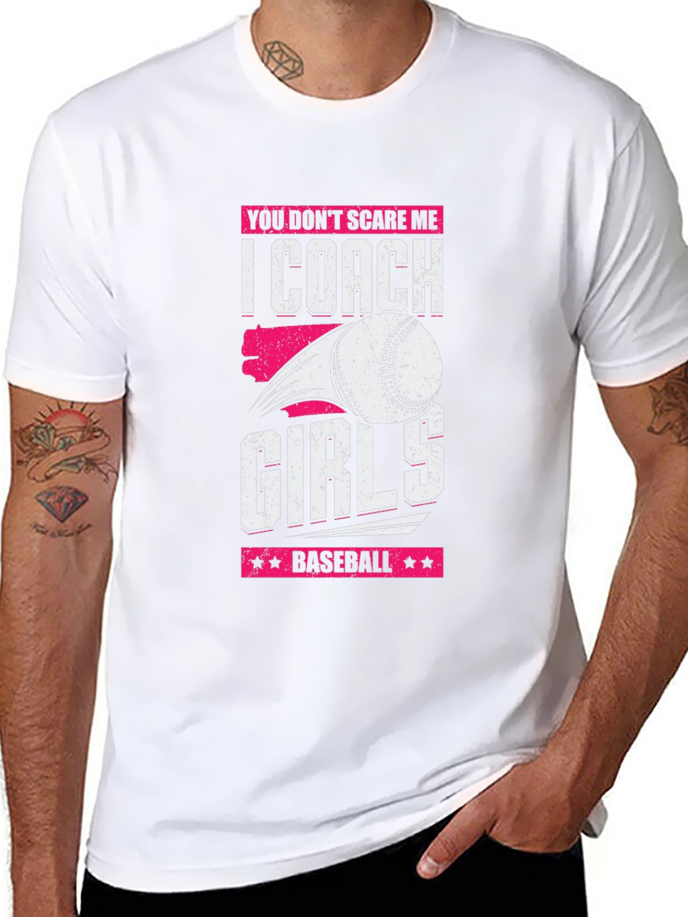 Girls Baseball Coach T-Shirt - Funny Gift