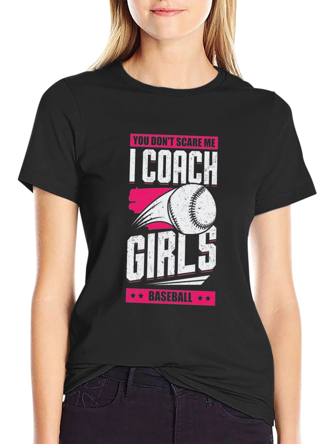 Girls Baseball Coach T-Shirt - Funny Gift