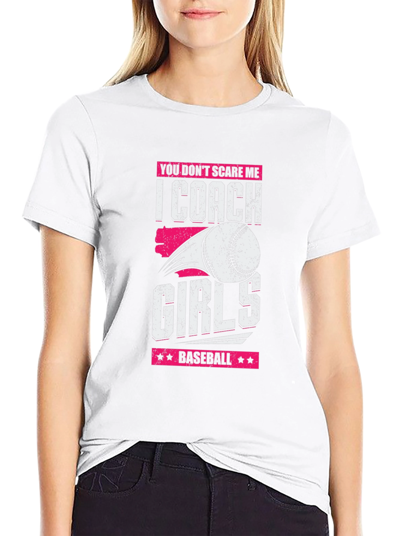 Girls Baseball Coach T-Shirt - Funny Gift
