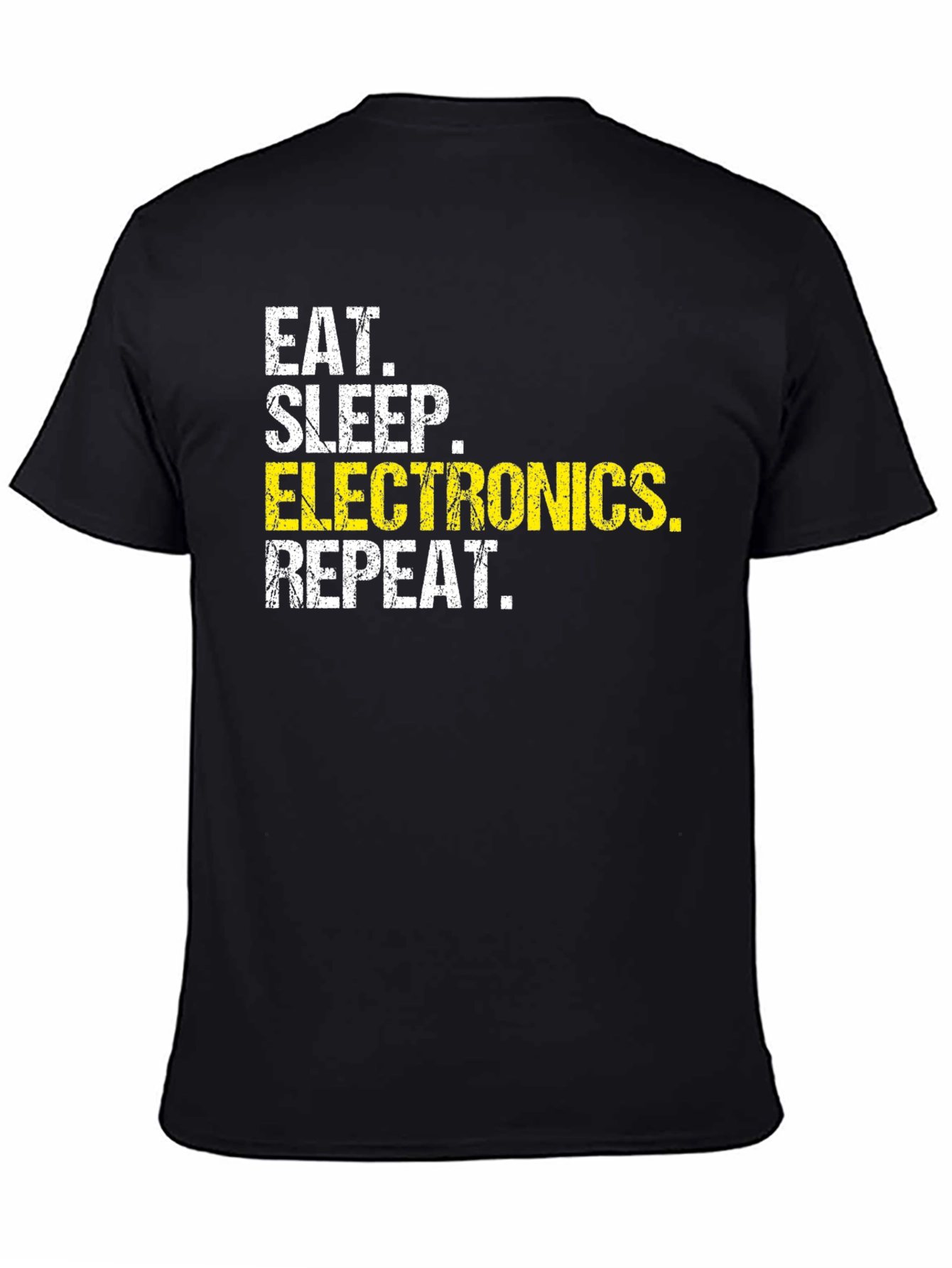 Eat Sleep Electronics Repeat T-Shirt - Black
