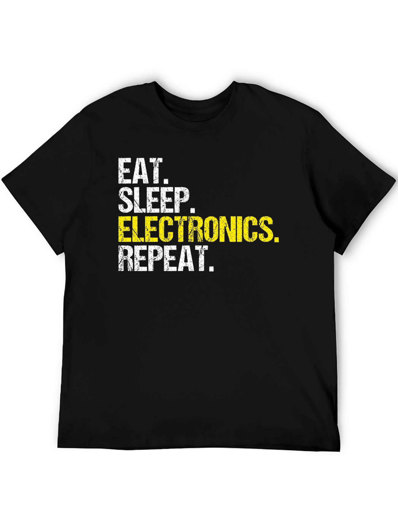 Eat Sleep Electronics Repeat T-Shirt - Black