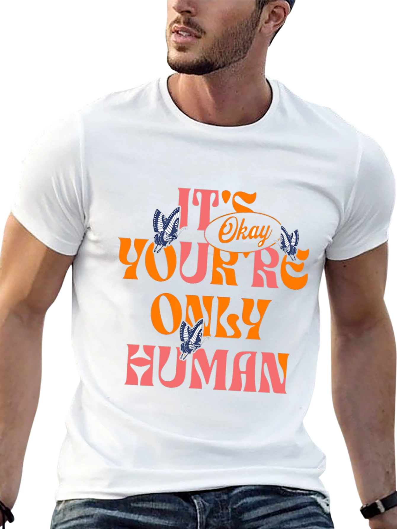 Its Okay Youre Only Human Graphic Tee