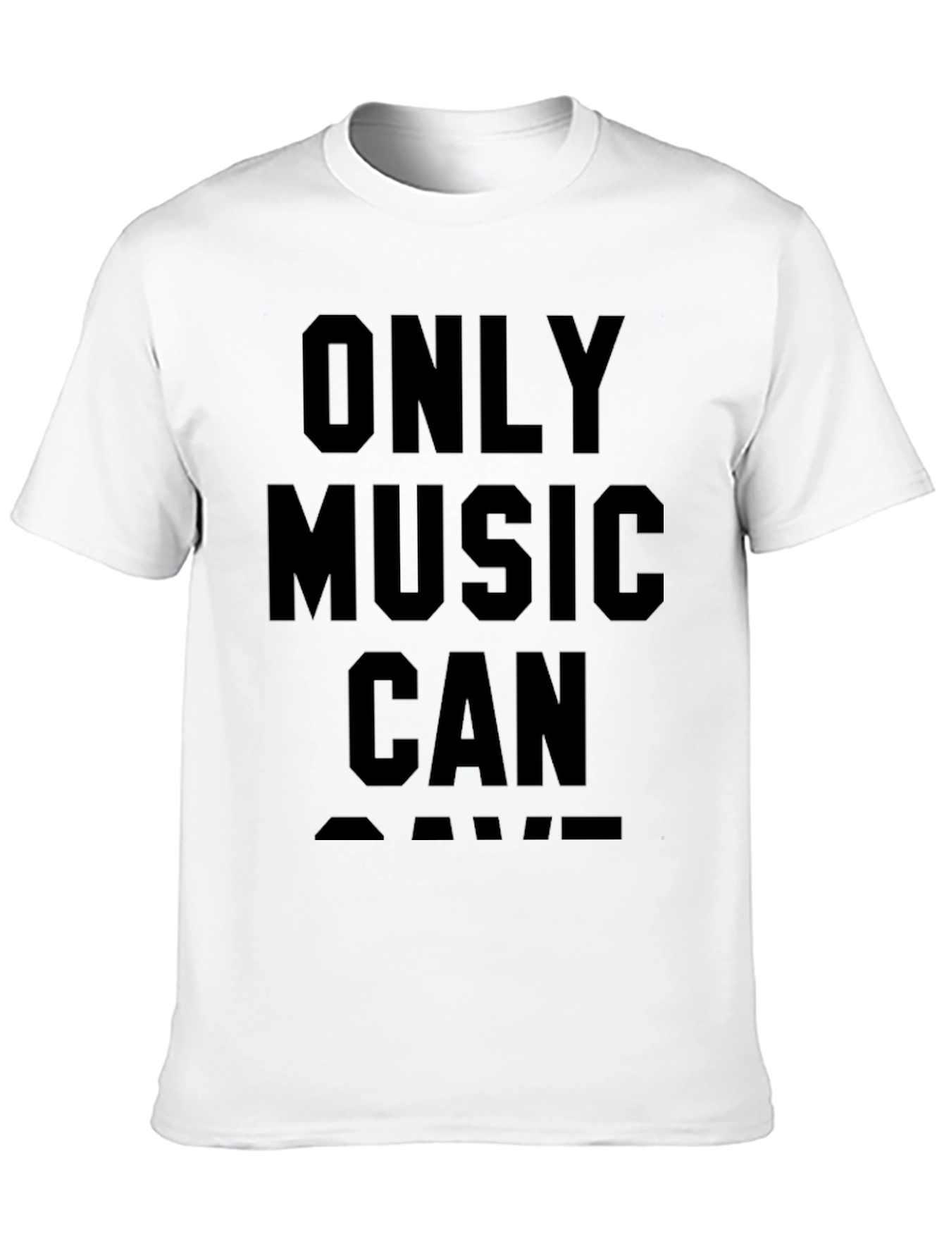 Only Music Can Save T-Shirt - Black