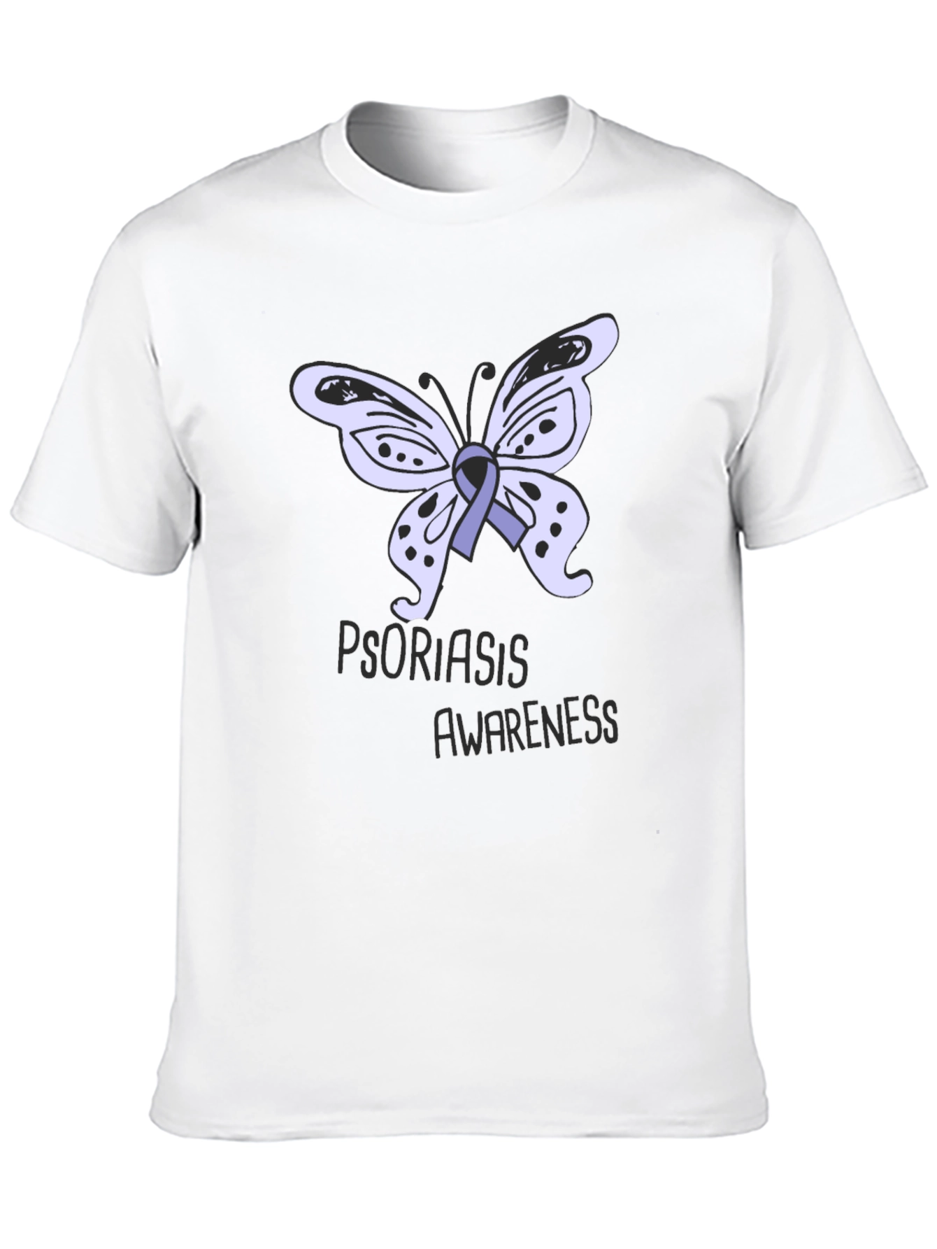 Psoriasis Awareness Butterfly Ribbon T-Shirt