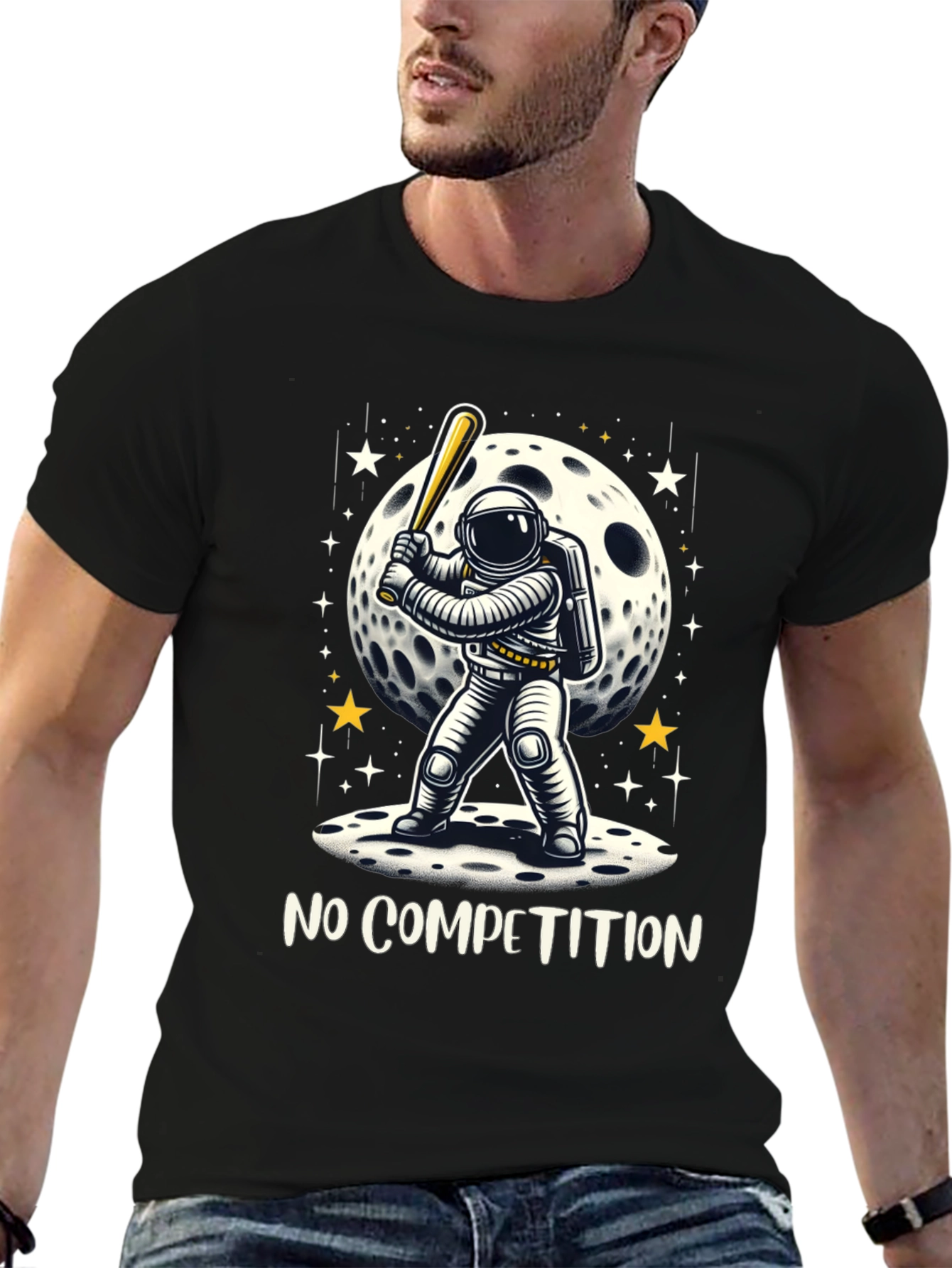 Astronaut Baseball T-Shirt - No Competition