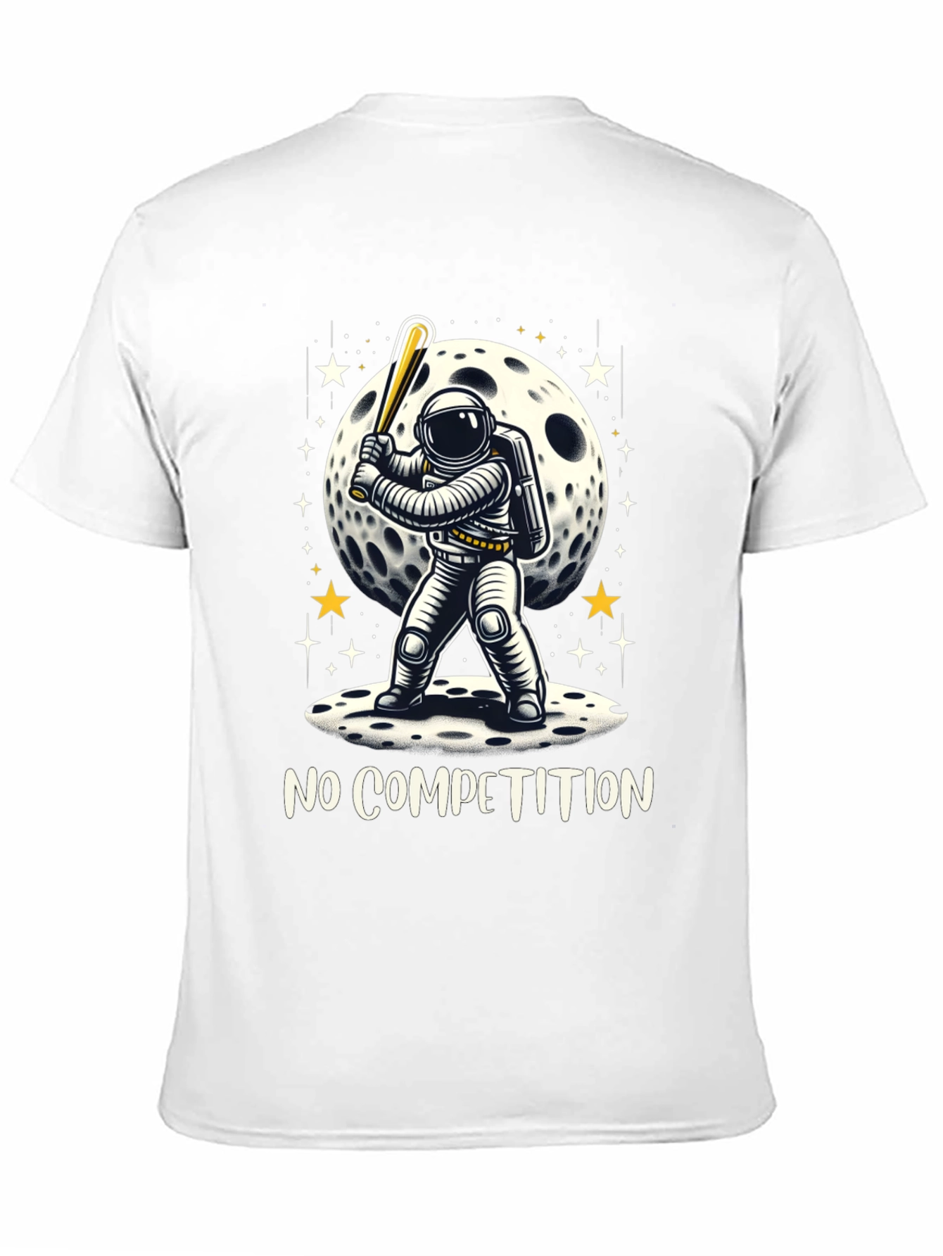 Astronaut Baseball T-Shirt - No Competition