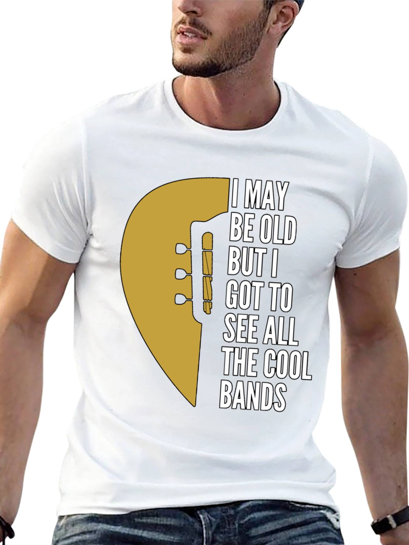 Cool Bands Guitar Graphic T-Shirt