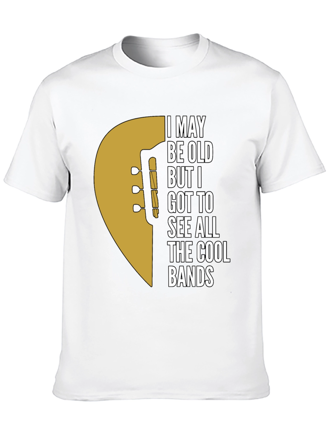 Cool Bands Guitar Graphic T-Shirt