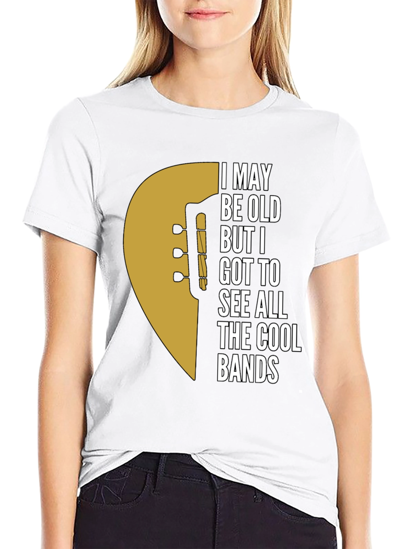 Cool Bands Guitar Graphic T-Shirt