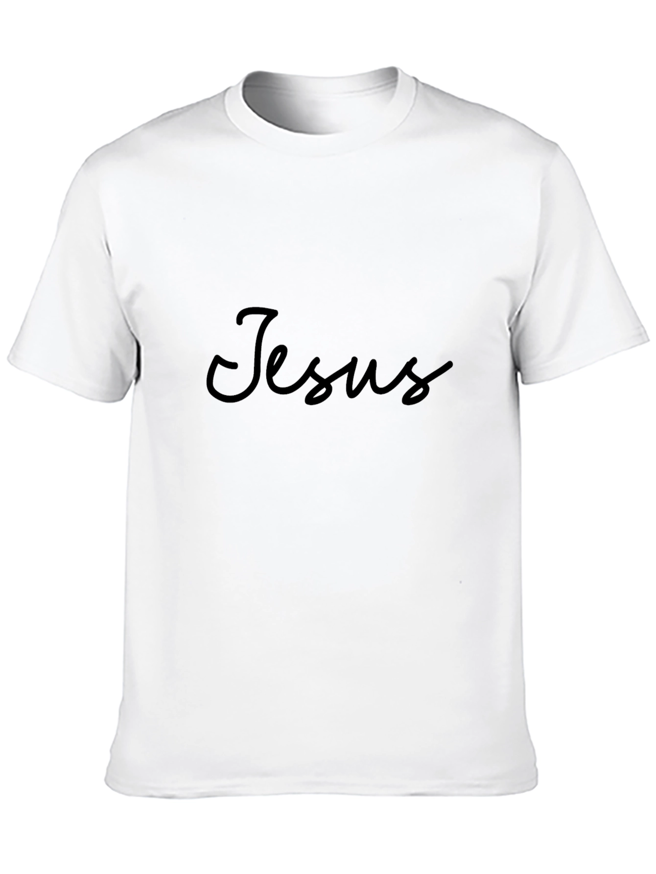Jesus Script Black T-Shirt