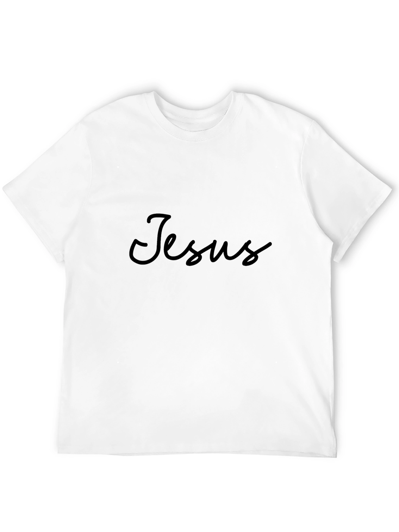 Jesus Script Black T-Shirt