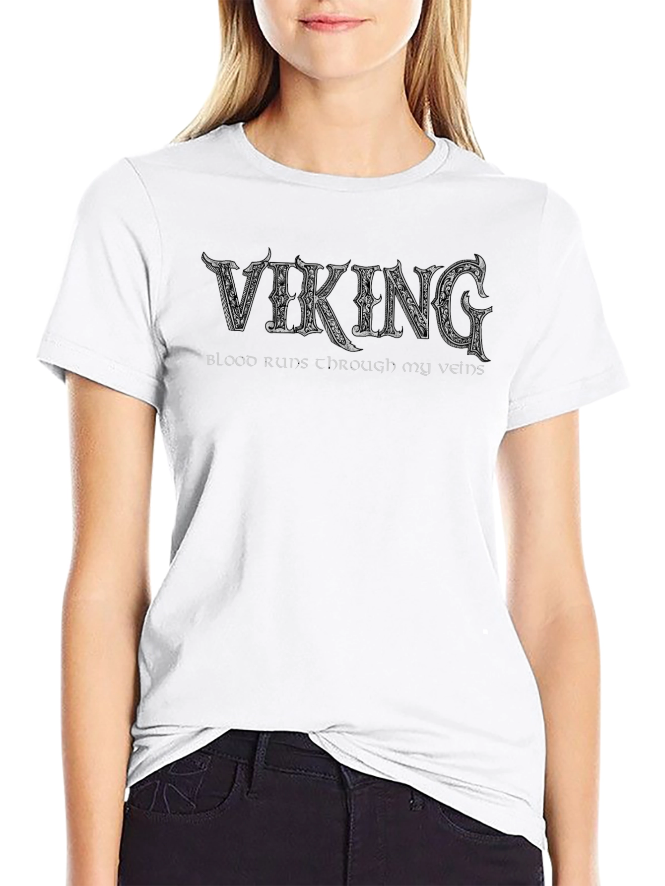 Viking Blood Runs Through My Veins Graphic Tee