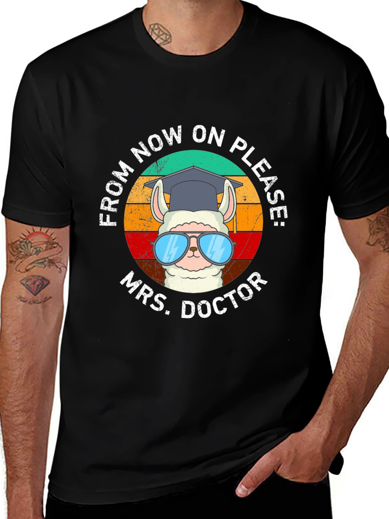 Mrs. Doctor Llama Graphic Tee