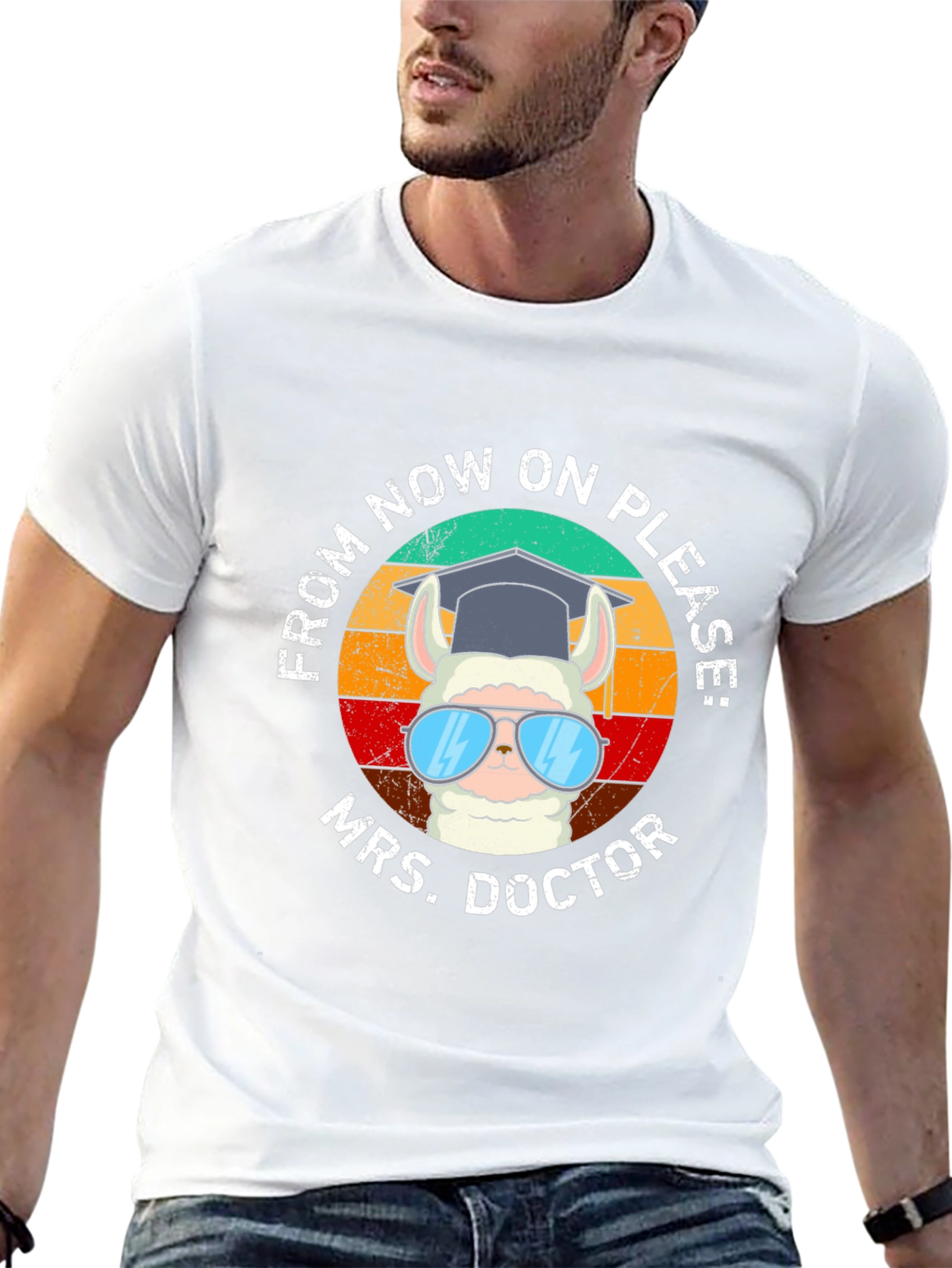 Mrs. Doctor Llama Graphic Tee
