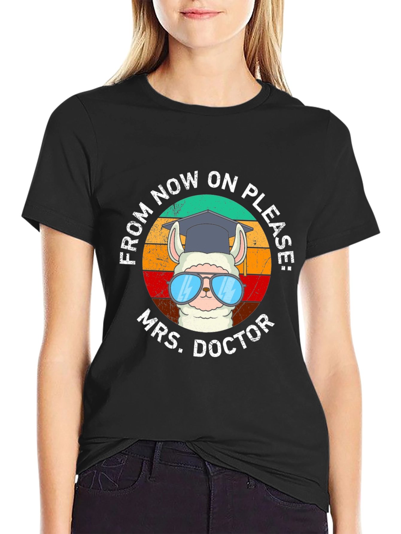 Mrs. Doctor Llama Graphic Tee