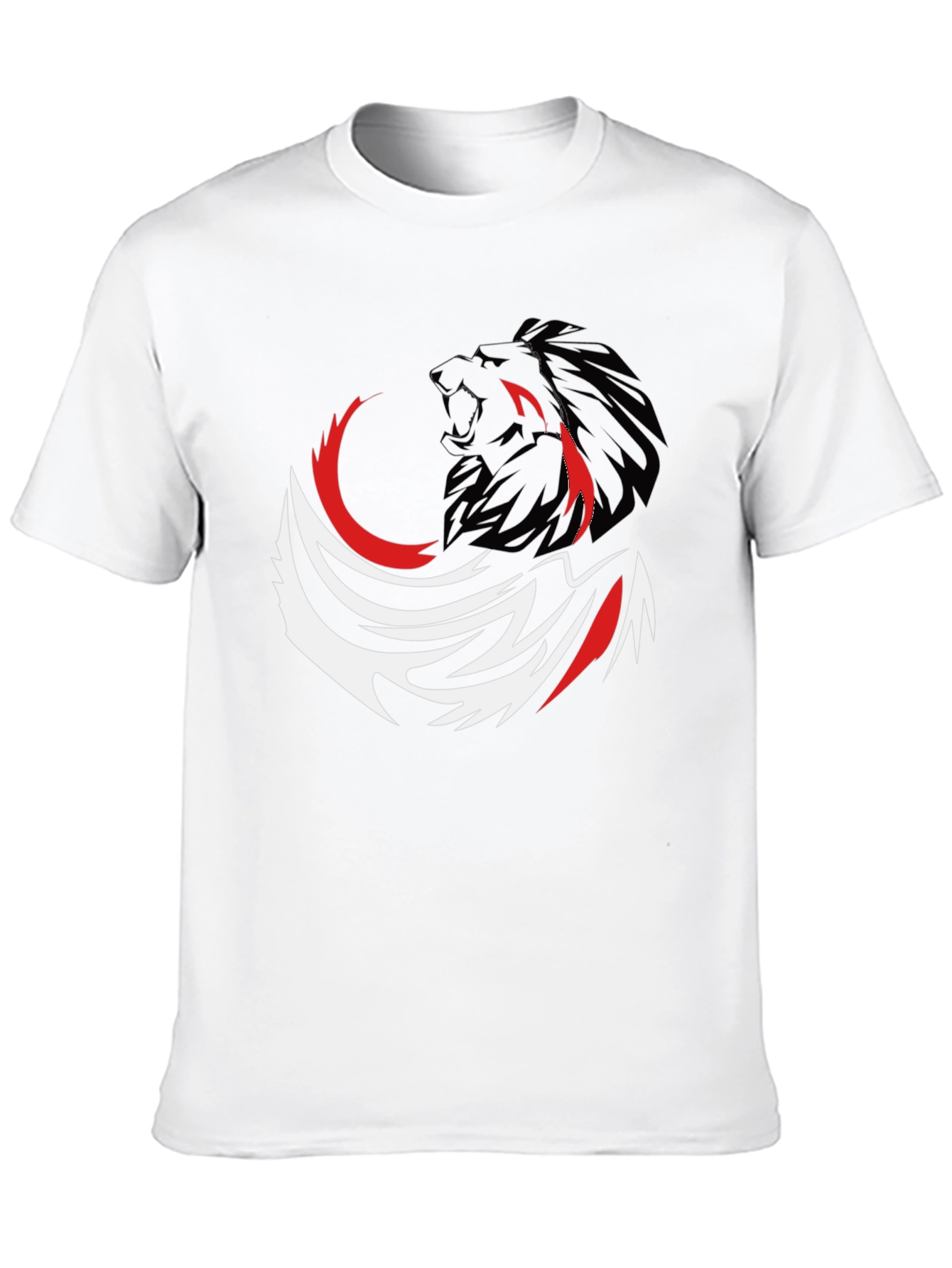 Lion Graphic Tee - Bold Black T-Shirt