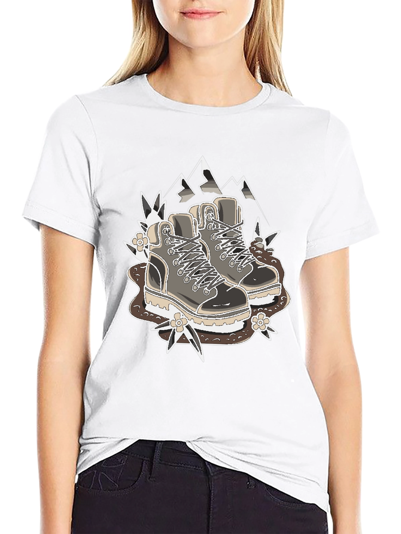 Hiking Boots Graphic T-Shirt - Outdoor Adventure Tee