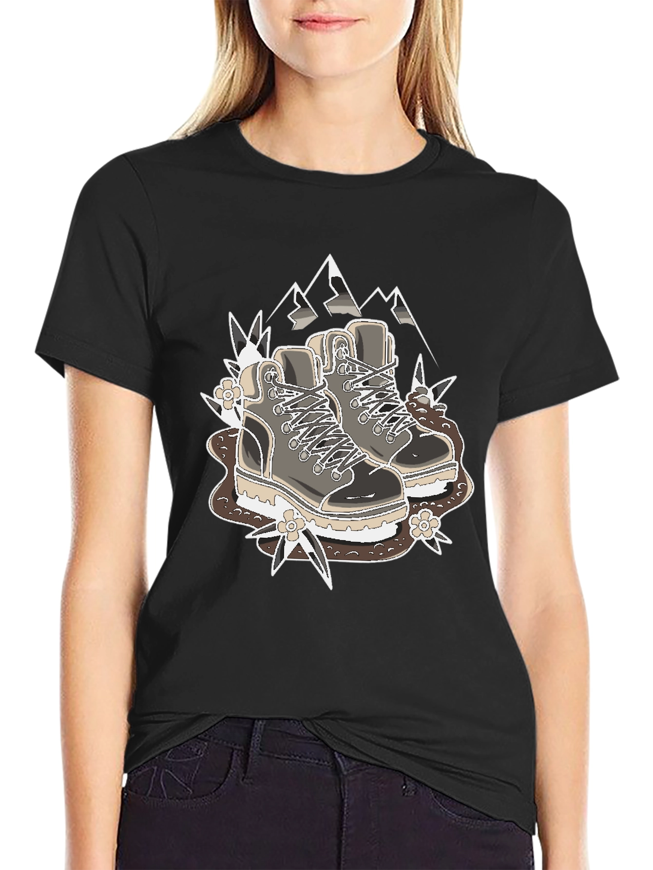 Hiking Boots Graphic T-Shirt - Outdoor Adventure Tee