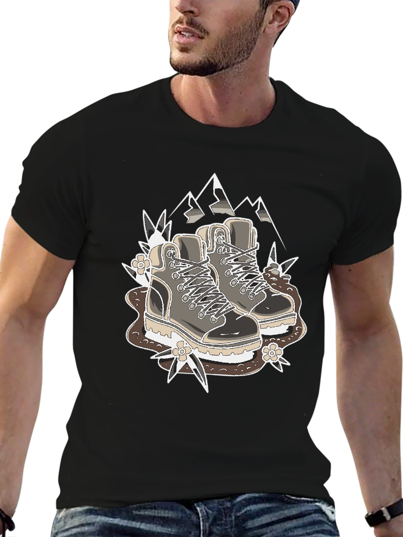 Hiking Boots Graphic T-Shirt - Outdoor Adventure Tee