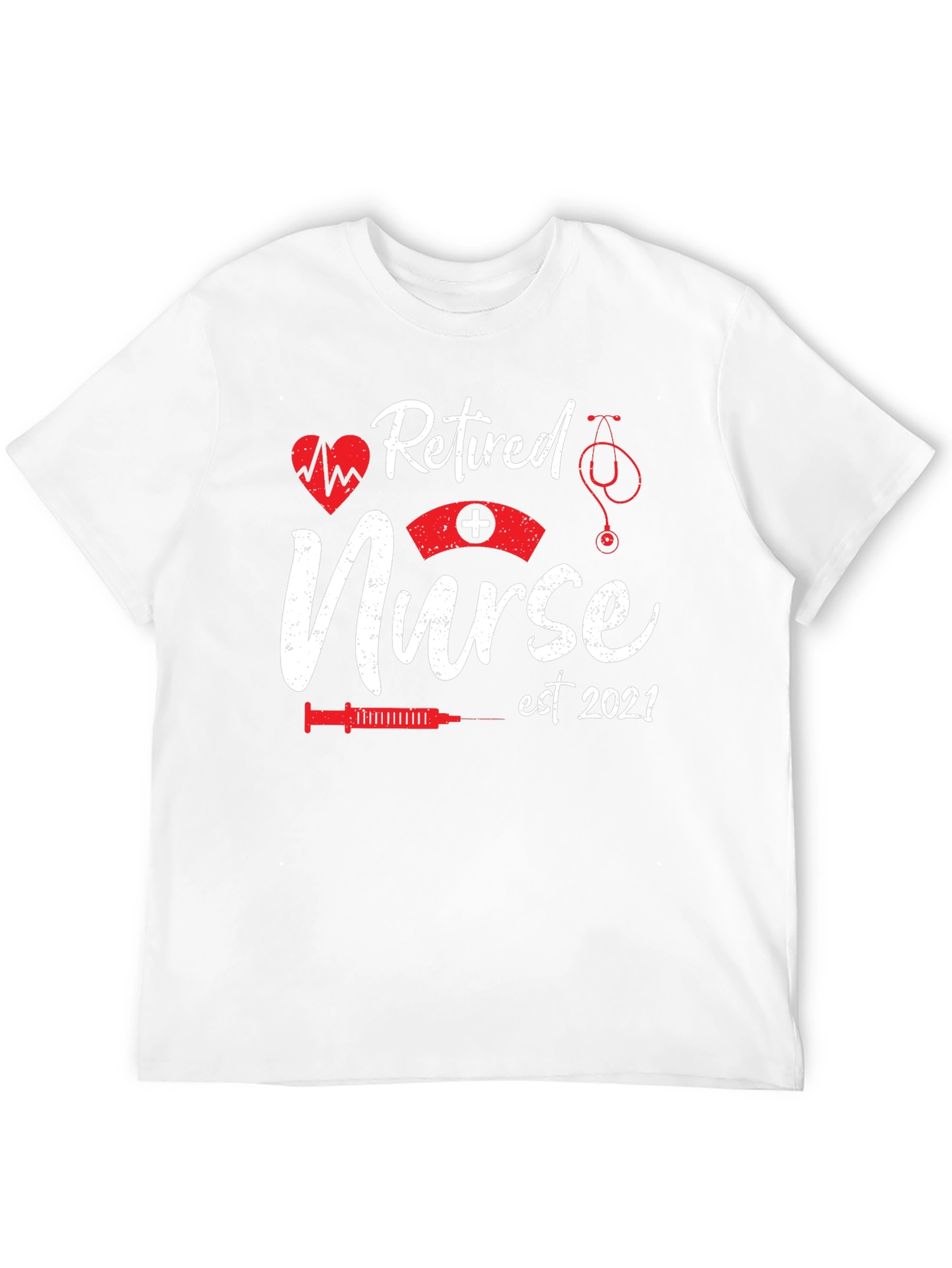 Retired Nurse Est 2021 Graphic T-Shirt