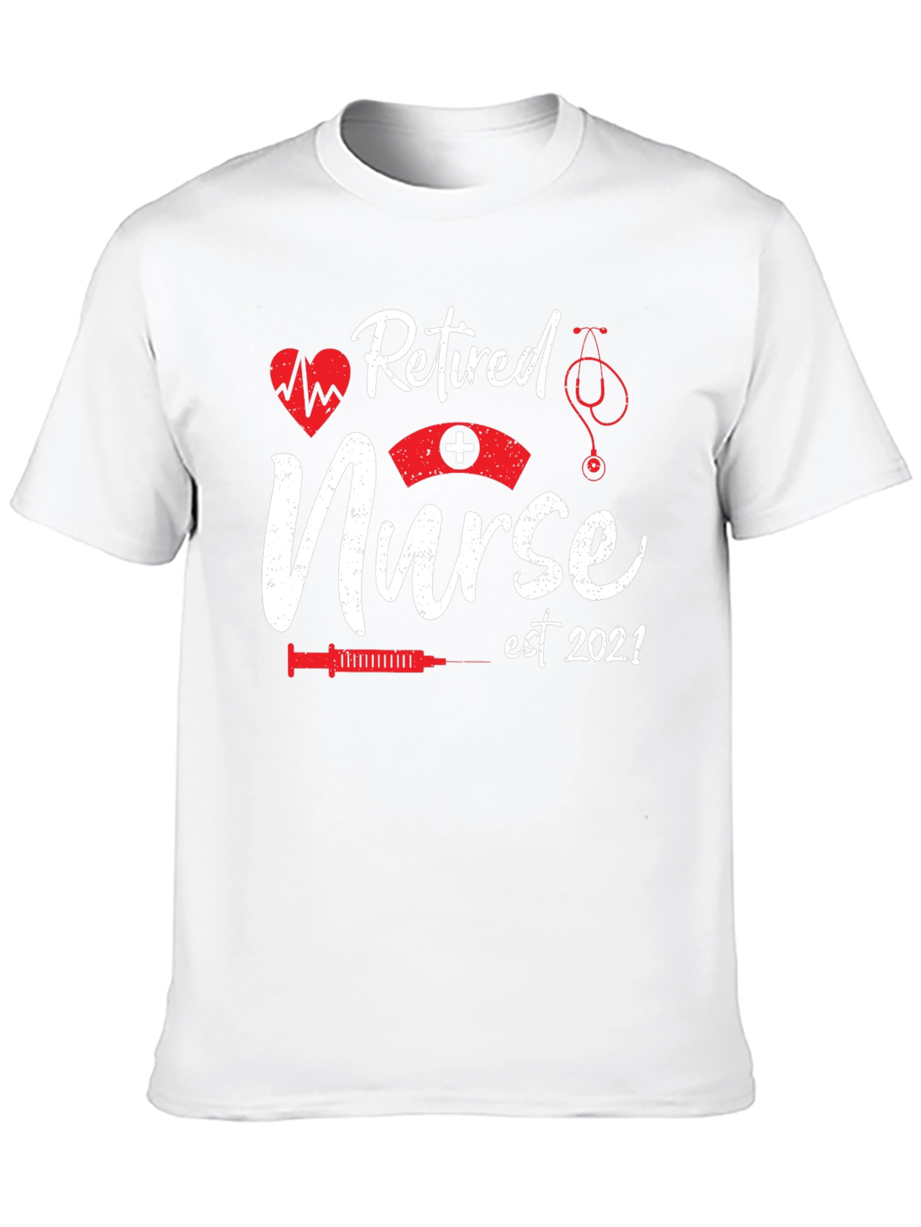 Retired Nurse Est 2021 Graphic T-Shirt